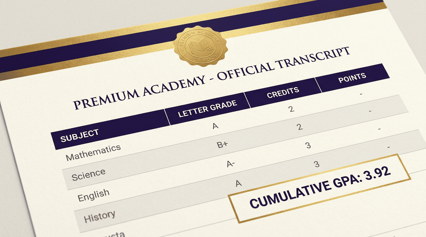 Result marksheet